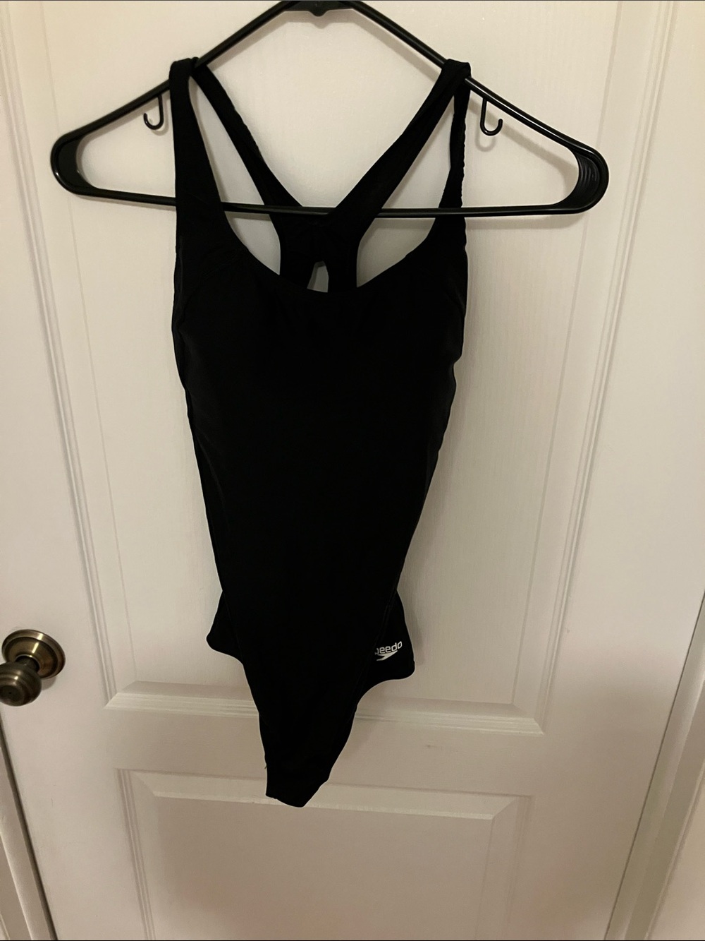 Speedo Women's Black Racerback One-Piece Swimsuit unworn